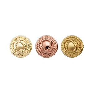 5pcs Line Embossed Metal Buttons Vintage Style for Clothing Craft Sewing 15-23mm - Picture 1 of 10