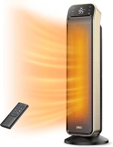 Dreo Space Heater for Indoor Use, 25" 11.5Ft/S Fast Electric Heater with Remote - Picture 1 of 12