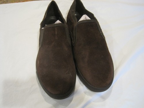 Scarpe UGG slip on in pelle scamosciata marrone S N 1008167 ~ da uomo taglia 9 5 ~ LBDCR