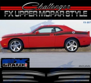 Dodge Challenger Custom Retro Mopar Style Side Stripes 2009 - 2023 - Picture 1 of 2