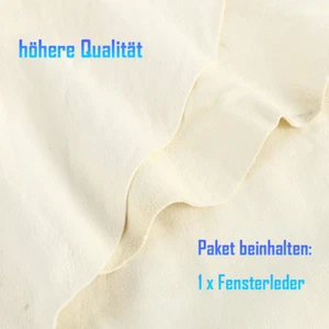 Autoleder Fensterleder Ledertuch-Lederlappen Chamois Schafsledertuch 50cm x 80cm - Bild 1 von 8