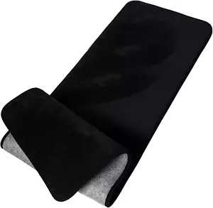 Black Memory Foam Bathroom Runner Rug Long Narrow Bath Mat Non Slip Soft Absorbe - Picture 1 of 12
