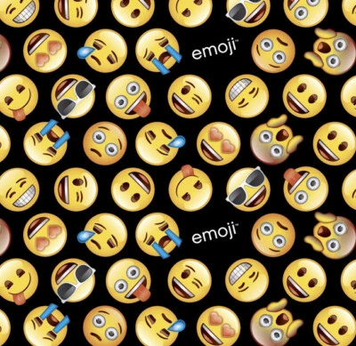 Emoji The Iconic Brand 1 Yard 100% Cotton Fabric 36 x 44 inches - Image 1 of 4