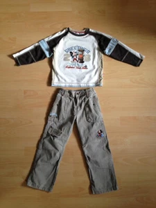 Micky Maus Hose + Langarmshirt 110/116 Kombi Set 2 tlg. - Bild 1 von 5