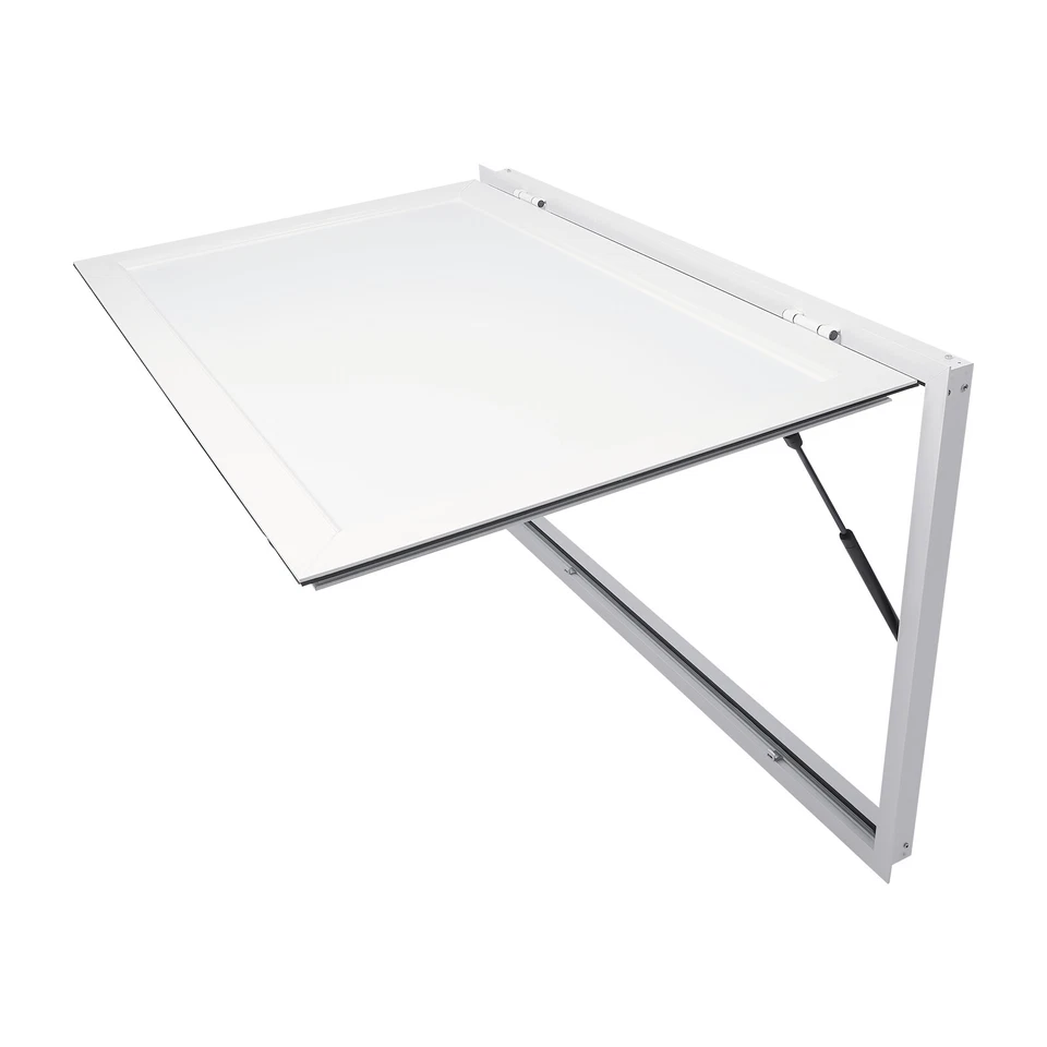 Camión de comida puerta de servicio concesión soporte remolque ventana de servicio toldo blanco nuevo Foto 1 de 4