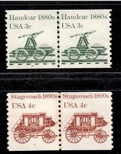 US # 1898 CLP w/ Pl # 2 & # 1898A CLP w/ Pl # 4 Coils , VF OG NH - I Combine S/H - Picture 1 of 1