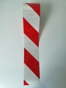 Warnmarkierung für Industrie, Meterware, rot/weiß, Typ2, rechtsweisend - #60202 - Bild 1 von 4