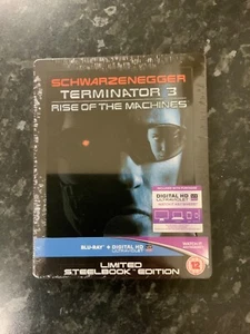 Terminator 3 Rise of The Machines Blu Ray Steelbook UK RARE OOP **New & Sealed** - Picture 1 of 8