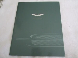1999-2002 Aston Martin DB7 V12 Vantage Softcover Brochure Coupe Volante Catalog - Picture 1 of 8
