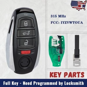 Unlocked for Volkswagen Touareg 2011-2017 Smart Remote Key Fob 315MHz IYZVWTOUA - Picture 1 of 6