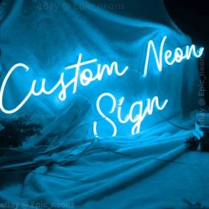 Personalized Neon Sign Custom Name Logo Signs Acrylic Wall Decor LED Night Light - Picture 1 of 14