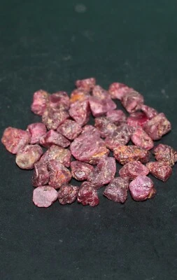 Ruby Rough top quality luster Raw Ruby Gemstone AAA Red Ruby crystals 50 Cts lot - Image 1 of 4