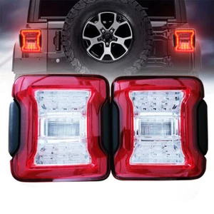 Tail Lights For 2007-2018 Jeep Wrangler JK LED Brake Rear Turn Signal Lamps EU - Picture 1 of 11
