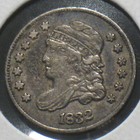 1832 U.S. SILVER CAPPED BUST HALF DIME XF DETAILS 90  SILVER