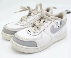 Nike Youth Under Construction Air Force 1 LV8 Shoes Size 9C White Gray 9 Child - Picture 1 of 8