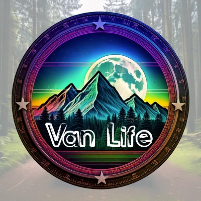 VINYL WOODWORM Van Life Adventure is calling Vinyl Sticker Camper camping Skate T5 Van Decal T4