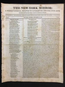 1st American Publication Actress Fanny Kemble Poetry 1832 Sioux Indian Poem - Picture 1 of 10