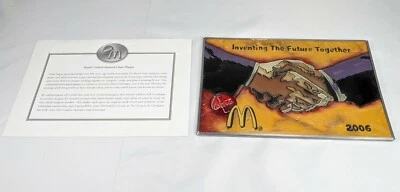 McDonalds Coca-Cola 2006 Inventing The Future Together Stained Glass 9" x 6" - Image 1 of 4