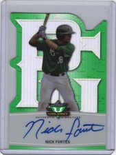 2014 Leaf Valiant Perfect Game Nick Fortes Green Refractor Auto #PGV-NFI