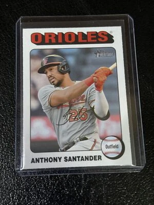 2024 Topps Heritage Anthony Santander White Border - Image 1 of 2