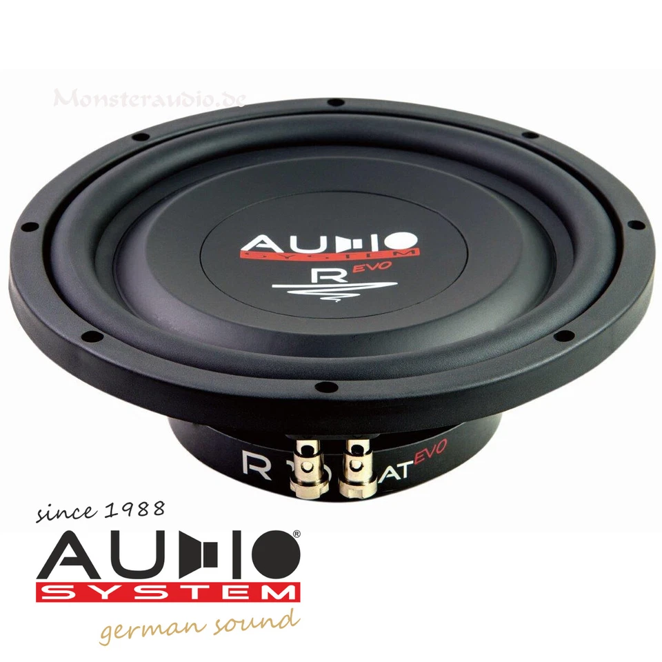 AUDIO SYSTEM R-10 Flat EVO 25cm Flach-Subwoofer 400 Watt Auto Woofer 10" Radion - Bild 1 von 1
