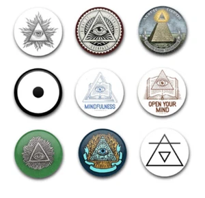 INSIGNIAS DE BOTÓN 25MM 1" X9 ILLUMINATI - Imagen 1 de 1