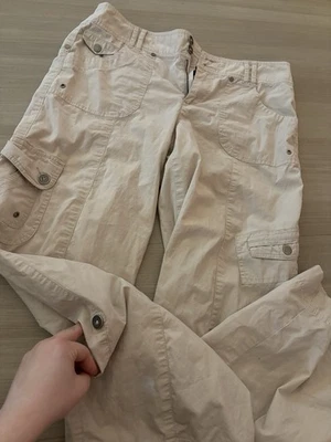 Pantalones cargo holgados de tiro bajo para mujer talla 9 Y2K pierna ancha lindo estilo y compañía Foto 1 de 4