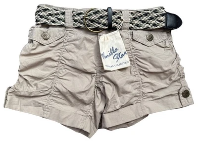 Vanilla Star Women’s Belted Khaki Shorts Size 3  - Image 1 of 4