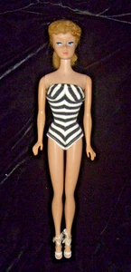 VINTAGE MATTEL #5 OR #6 BLONDE PONYTAIL BARBIE DOLL-TLC COND SS-15-PA - Picture 1 of 11