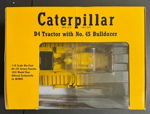 Caterpillar D4 Tractor with No 4S Bulldozer 1/16 Scale Die Cast 1953 Model Year - Picture 1 of 5