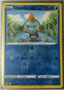 Chewtle Reverse Holo Sword & Shield Fusion Strike 80/264 - Picture 1 of 1