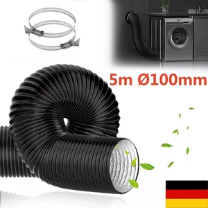 Abluftschlauch 5m Ø100mm für Trockner Klimaanlage Abzugshaube Schlauch flexibel - Bild 1 von 13