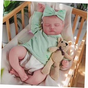 Realistische Reborn Baby Puppen, 18 Zoll Schlaf Lebensecht Newborn Baby Puppe mit - Bild 1 von 6