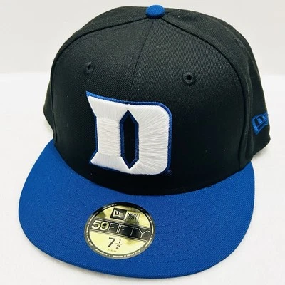 Gorra New Era Duke Blue Devils 2 tonos 59FIFTY ajustada 7 1/2 negra NCAA College Foto 1 de 4