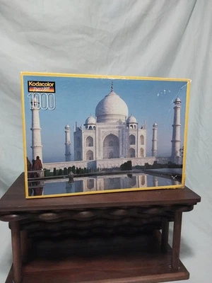 Rompecabezas Taj Mahal India De Colección 1998 Kodacolor 1000 Piezas 26" x 18" Arte Rosa HECHO EN EE. UU. Foto 1 de 4