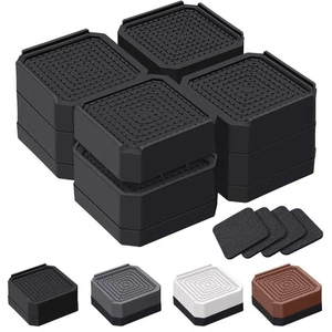 ANNKUT Bed Risers and Furniture Risers Heavy Duty Adjustable Lifting Blocks f... - Picture 1 of 7