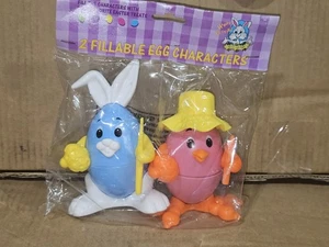 Vintage Osterhase Osterei Freunde Kunststoff Figuren mit Eiermalstift - Bild 1 von 6