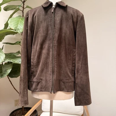 Banana Republic замшевая гаражная куртка мужская M  - Изображение 1 из 4