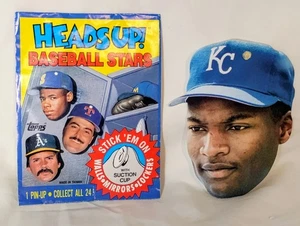 1990 Topps Baseball Heads Up 4 x 6 Zoll # 8 Bo Jackson - Bild 1 von 4