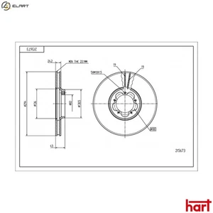 2x BRAKE DISC 215 673 FOR FORD TRANSIT/Van/Bus/Platform/Chassis F4FA/FXFA 2.4L - Picture 1 of 9