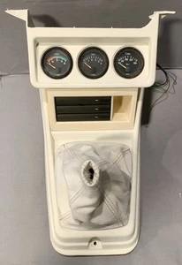 80-93 VW Cabriolet MK1 Rabbit White Center Console & Gauges Genuine OEM - Picture 1 of 22