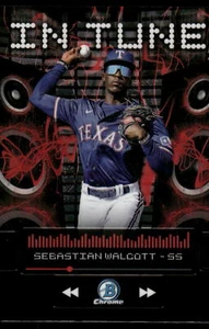 2024 Bowman Draft SEBASTIAN WALCOTT IN TUNE #IT-20 TEXAS RANGERS - Bild 1 von 2