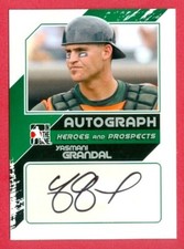 2011 IN THE GAME HEROES & PROSPECTS (BB) Yasmani Grandal AUTO CARD #A-YG2 SILVER