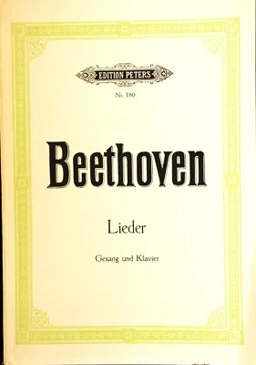 Beethoven 67 Lieder for voice and piano Peters Nr.180 - Image 1 of 2