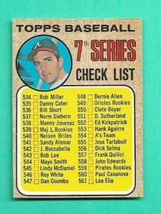 (1) CLETE BOYER 1968 TOPPS # 518 UNMARKED CHECKLIST NM CARD (V2079) - Picture 1 of 2