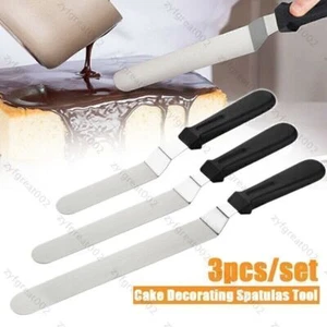 Edelstahl Tortenmesser Kuchen Backen Schneider Butter Sahne Flache Spachtel Tool - Bild 1 von 4
