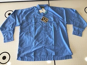 Field & Stream Vented Fishing Shirt Nylon Pockets Mens L LS Button Up New - Picture 1 of 12