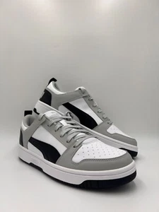 Puma Zapatos Hombre 44,5 Cuero Rebound Layup Remix / Zapatillas Negro Blanco Comodidad - Imagen 1 de 12