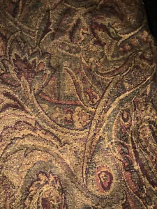 CORTINAS PLISADAS CUTOM RICH LOOM CACHEMIRA PELLIZCADAS ~ JACQUARD ~ 95"" DE LARGO - Imagen 1 de 5