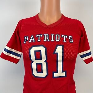 Rawlings Stephen Starring New England Patriots Jersey Vtg 80s NFL Youth Size M